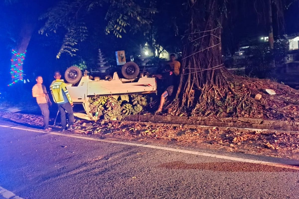 Sopir Pikap di Bangka Barat Terlibat Kecelakaan, Tetap Ditilang